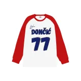 White Body with Red Sleeves