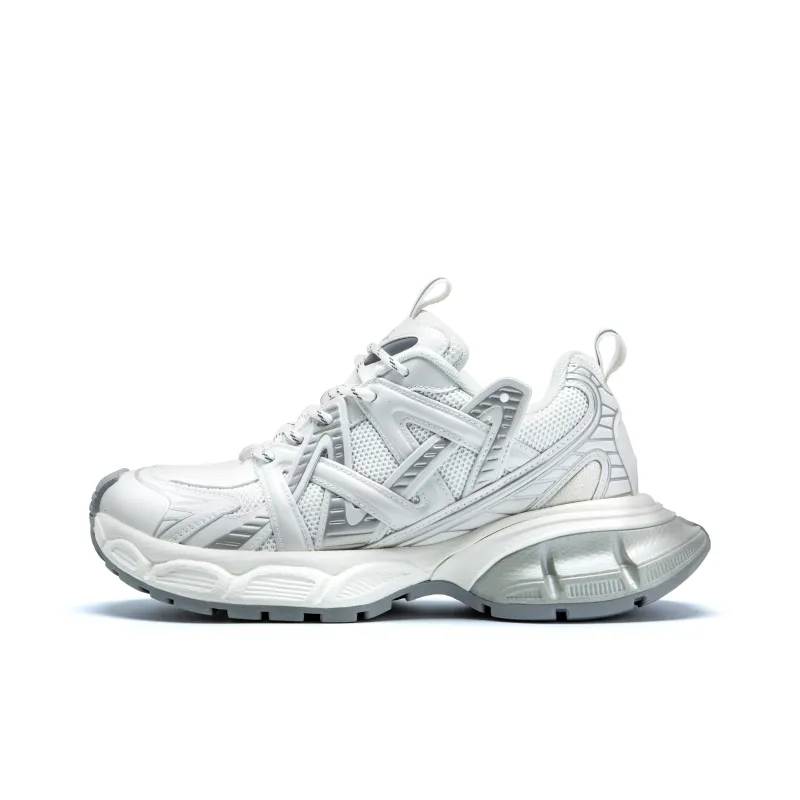KUX Space Ship Cushioning Anti Slip Wear Resistant Breathable Height Increasing Low Top Chunky Sneakers Unisex-6