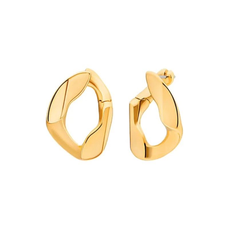MICHAEL KORS 14K Gold Plated Brass Earrings Unisex Gold-0