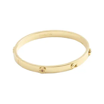 COACH Brass Plated Bangles Women's Gold