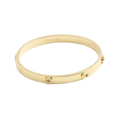 COACH Brass Plated Bangles Women's Gold