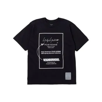 Yohji Yamamoto X Neighborhood Logo print Cotton T shirt