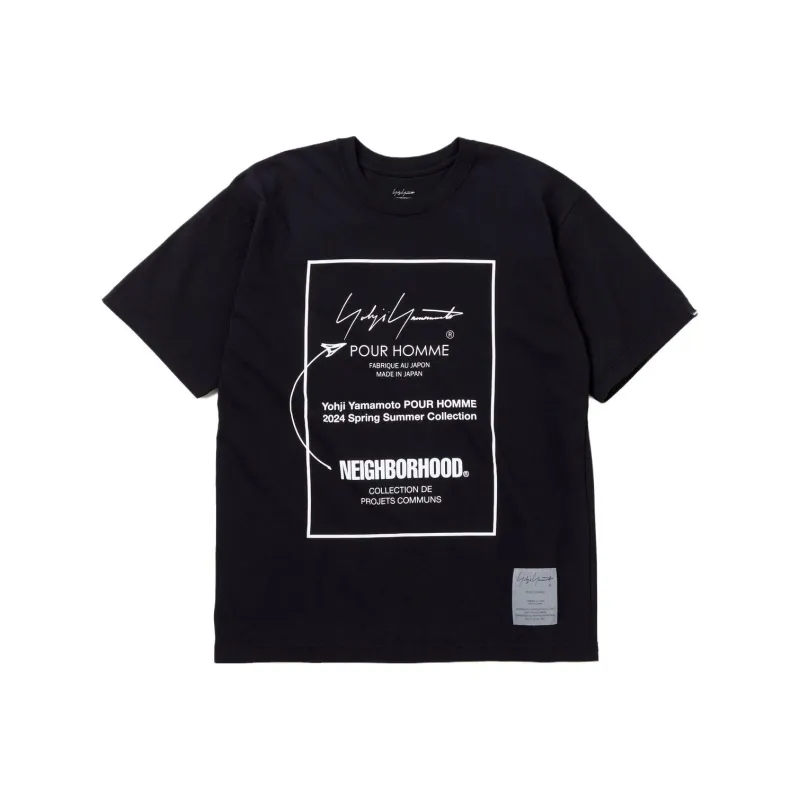 Yohji Yamamoto X Neighborhood Logo-print Cotton T-shirt-0