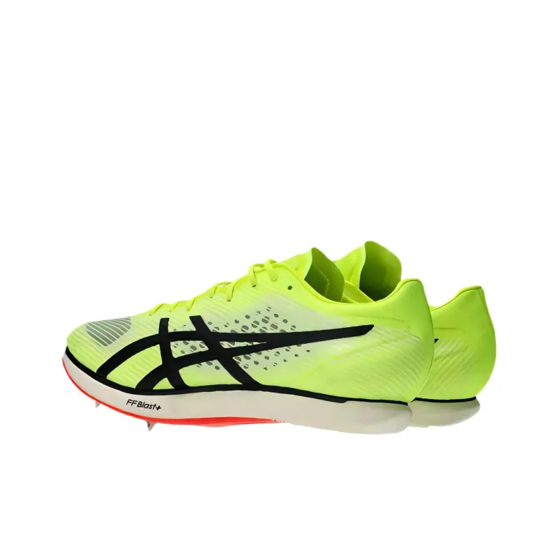 Asics COSMORACER MD 3 Abrasion Resistant Low Top Running Shoes Men's Safety Yellow Black-2
