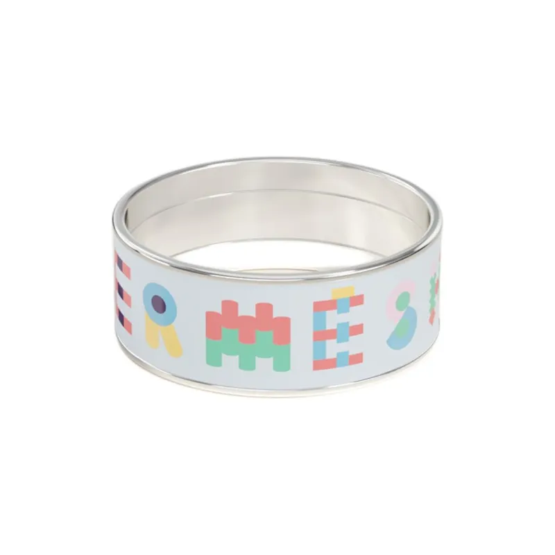 HERMES Enamel Rings Women's White-1