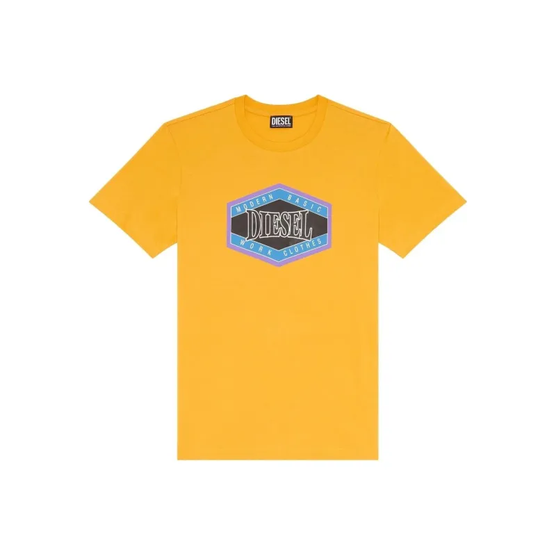 DIESEL T Shirts Men Yellow-0