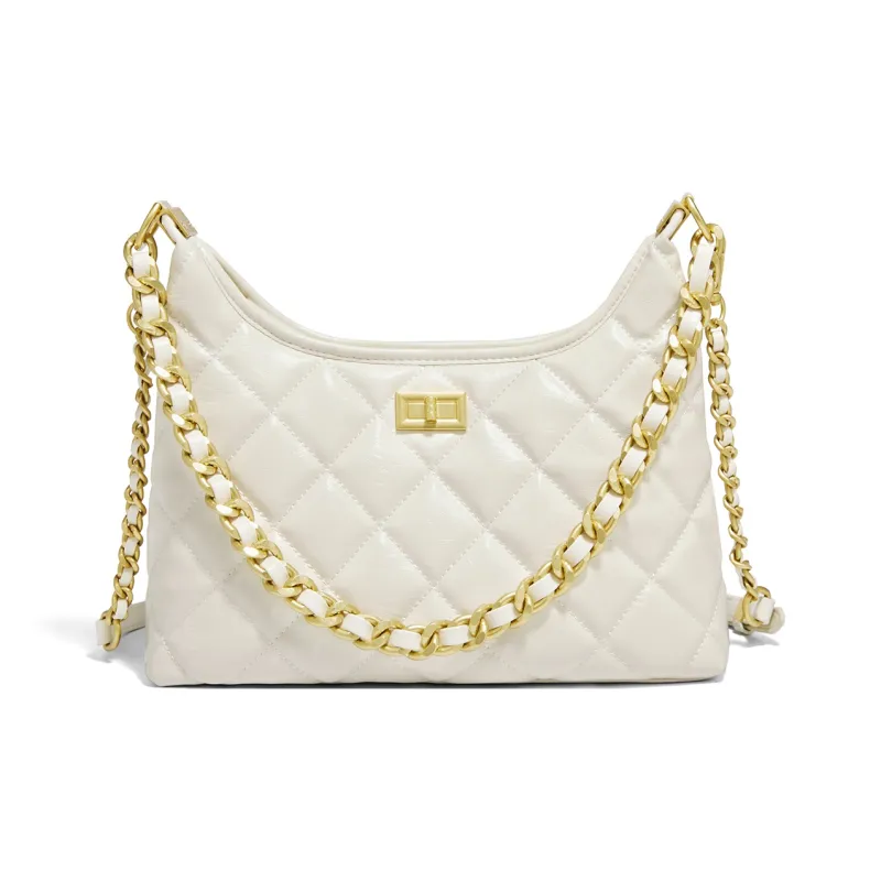 Marino Orlandi Synthetic Leather Shoulder Bag Small Size Women's Ivory/Black-1