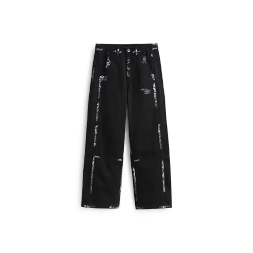 ZENGZHI Jeans Unisex Black