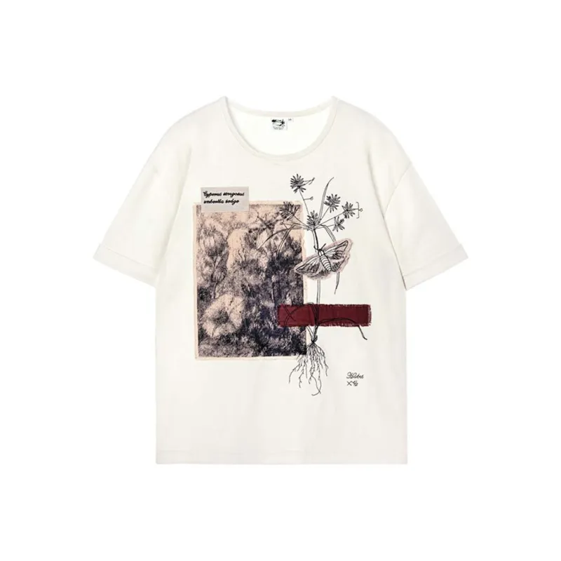 VALLEYOUTH Drop Shoulder Sleeve T Shirt Unisex Light Linen-0