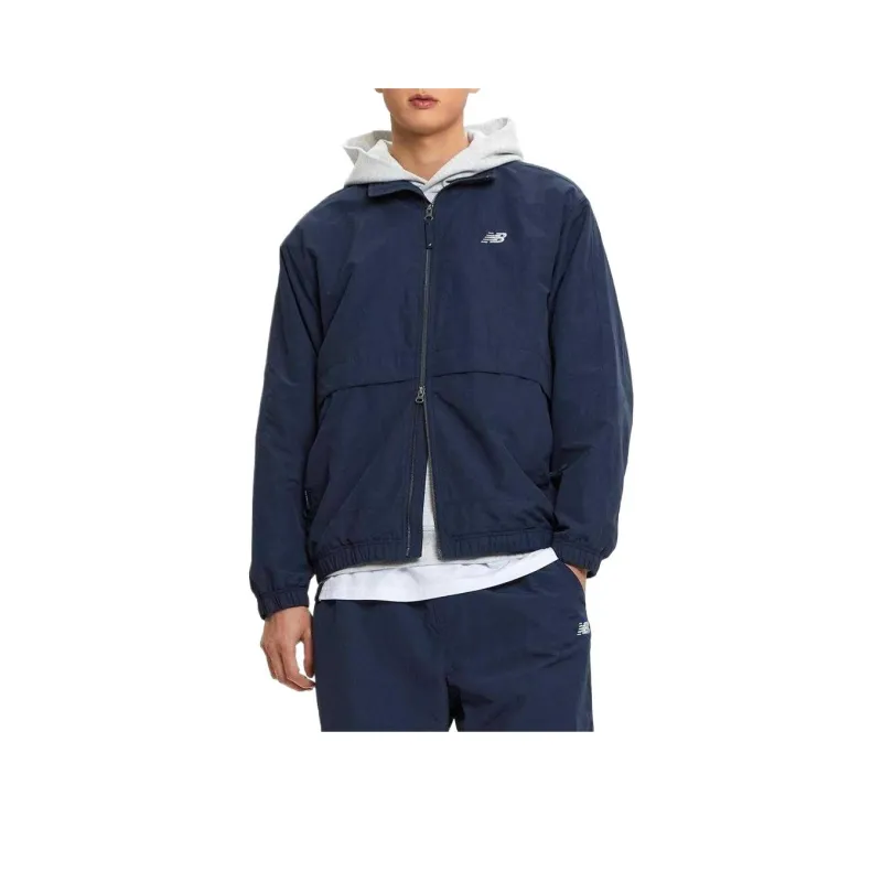 New Balance UNI ESS Heritage FW24 Jacket Unisex Marine Blue-0