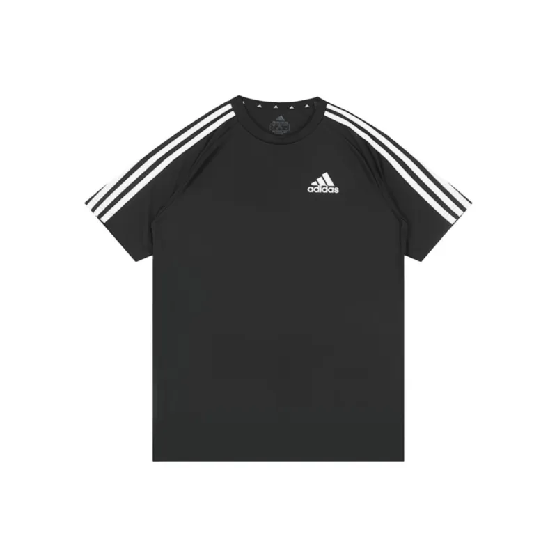 Adidas Football T Shirt Men's Black-0