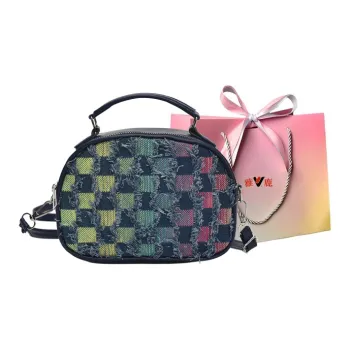 Yalu PU One Shoulder Handbags Women's Light Blue/Dark Blue/Black/Multicolor