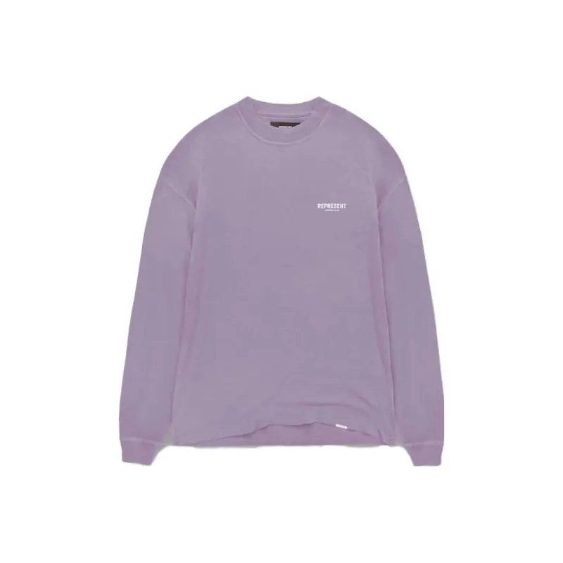 REPRESENT FW23 Represent Owners Club Long Sleeve T-Shirt T-Shirt Unisex Violet-0