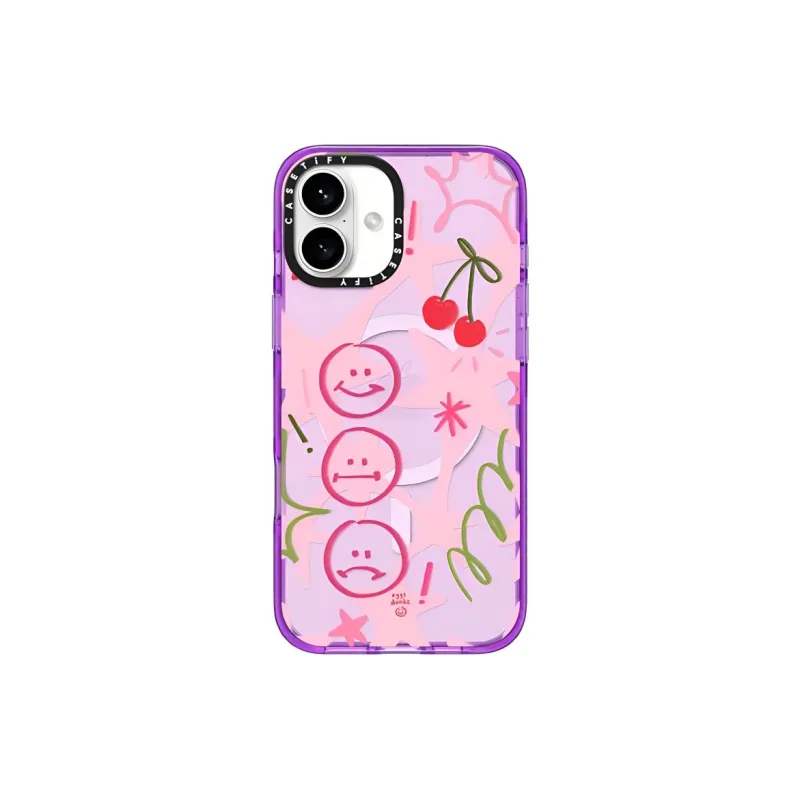 CASETIFY PC Material Laughter And Tears Phone Cases Compatible With IPhone 16 Collection Cute Style Cartoon-2