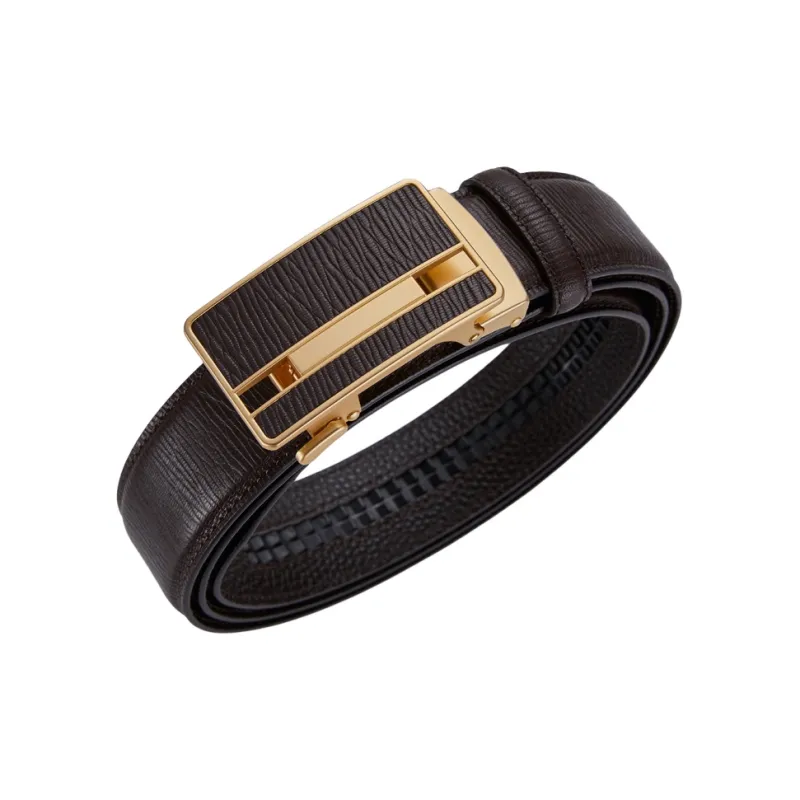 GUSKI Top Grain Cow Leather Belt, Luxury Elegance Belt Men's Width 3.5cm Gift Box Set-10