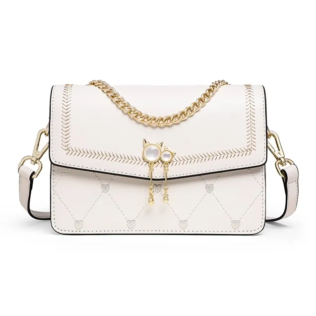 C°BANNER Split Cow Leather With Synthetic Leather Chain Small Square Bag Shoulder Bag Regular Women's Multicolor-12