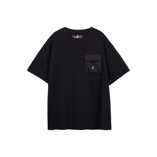 Timberland Drop Shoulder Sleeve T-Shirt Unisex Black