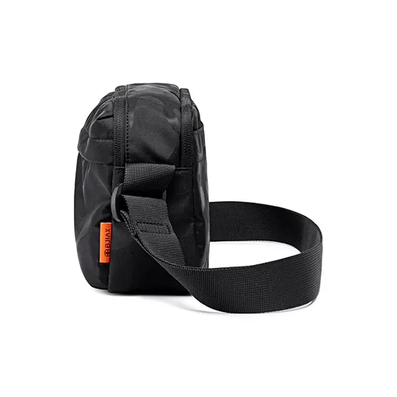 BJIAX Nylon Crossbody Bag Mini Men's Black Camouflage/Blue Camouflage-10