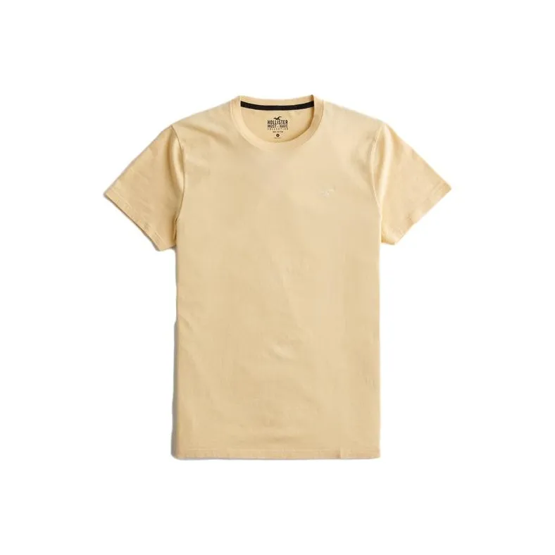 Hollister T-Shirts Men Yellow-0