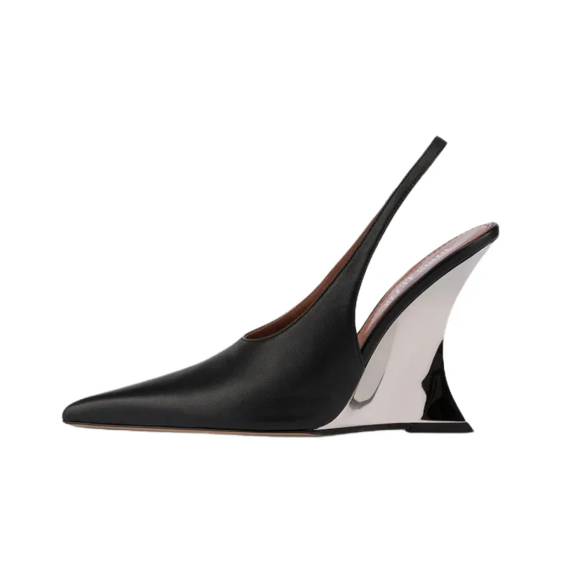 Paris Texas Nina Wedge Heel High Heels 10.5cm Women's Black-0