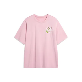 LiNing T Shirt Unisex Sheer Pink