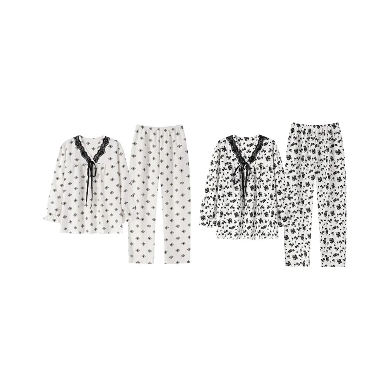 Herbal Primer Pajama Set Women's Combo Set-35