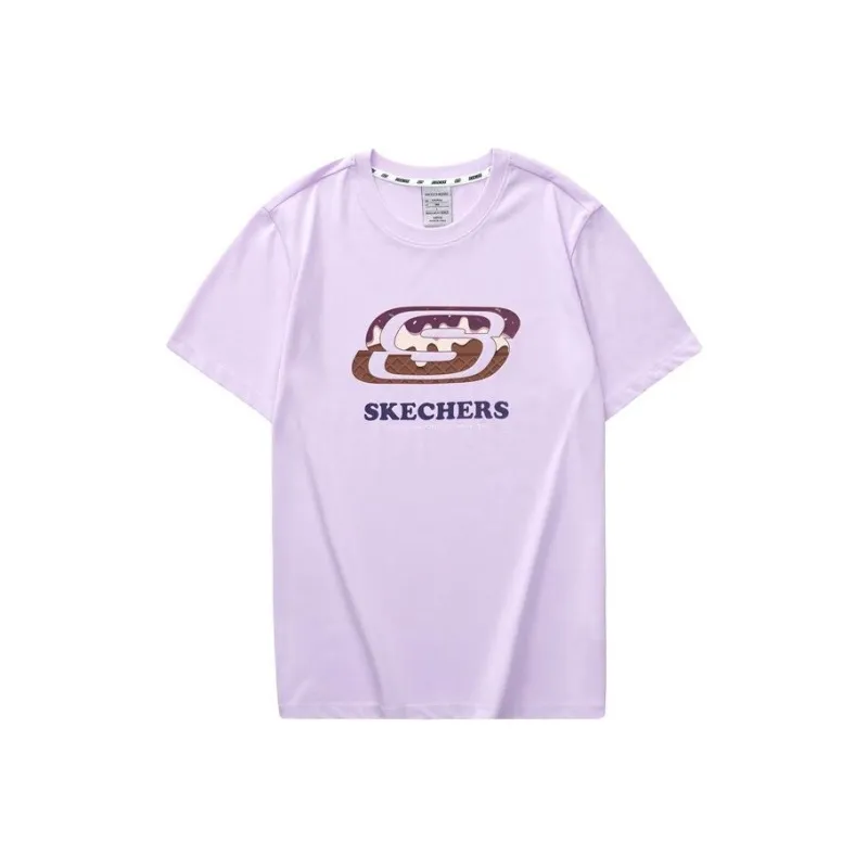 Skechers Ice Cream Series T-Shirt Unisex Light Snow Cyan-0