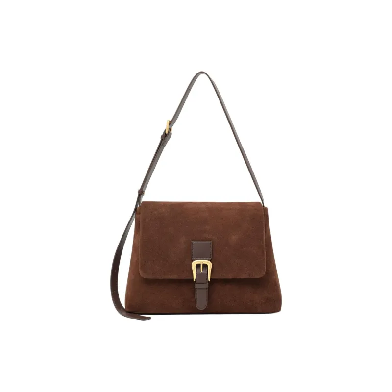 MILLIE'S Cow Leather Shoulder Bag, Crossbody Bag Tote Regular Women's Brown-3