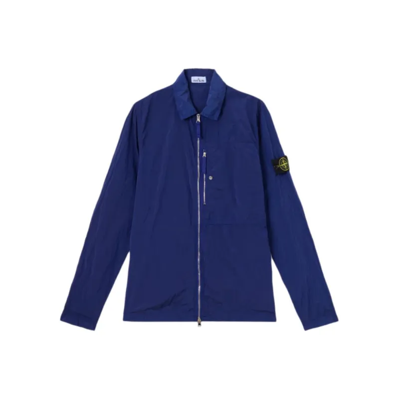 STONE ISLAND Compass Patch Zip Up Jacket-0