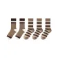 5 Pack[Brown Cuff 2+4 Colors Stripes 3]