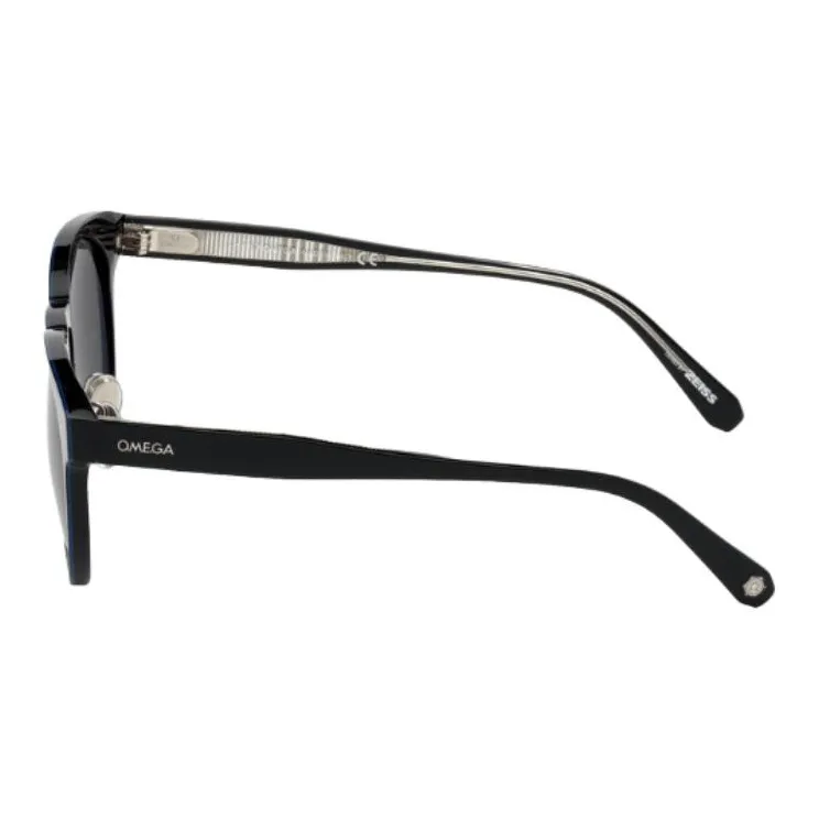 OMEGA Matte finish Round frame Sunglasses-2