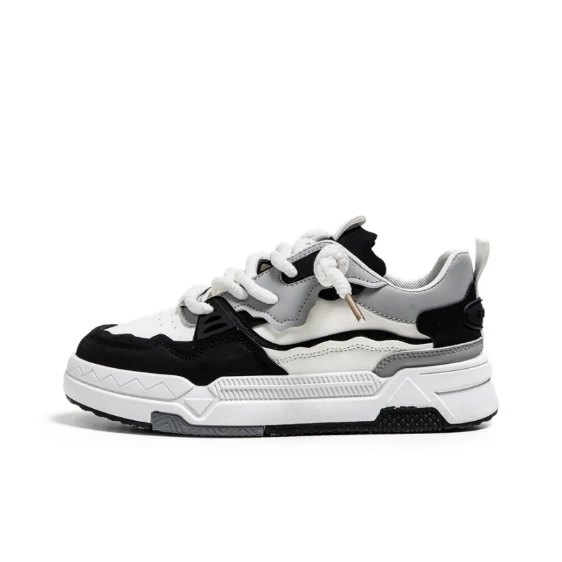 JKEM Wear resistant Lightweight Breathable And Non slip. Low Top Skateboard Shoes Men's-0