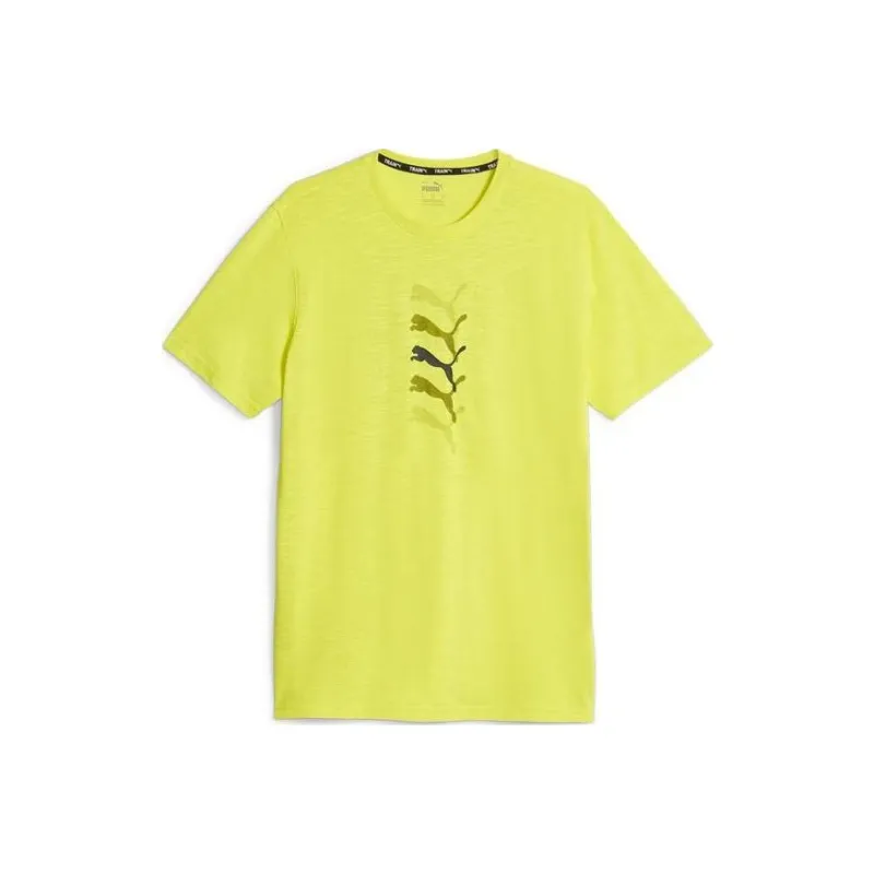 PUMA FIT T-Shirt Men's Neon Green-0