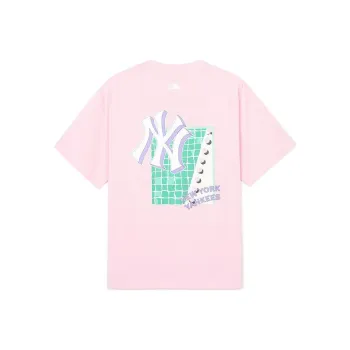 MLB New York Yankees T Shirts Unisex Light Pink