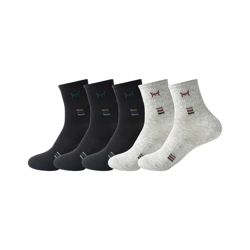 MIIOW Mid Calf Socks Men's 5 Pack-3
