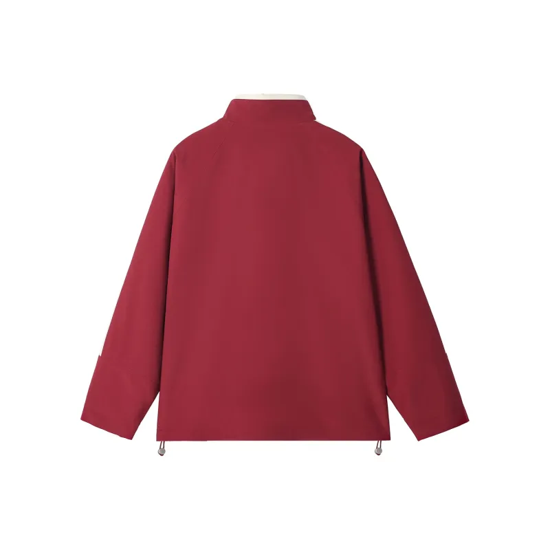 Qnxeey Jackets Coats Unisex Beige-5