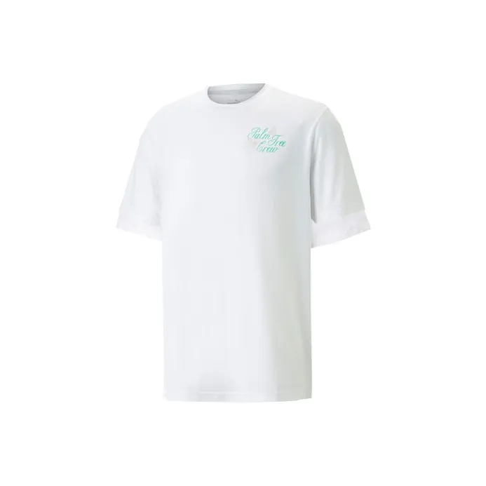 PUMA Palm Tree Crew Paradise Homme T-Shirt Men's White-0