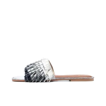 De Siena SHOES 15mm Beaded Slip-on Sandals