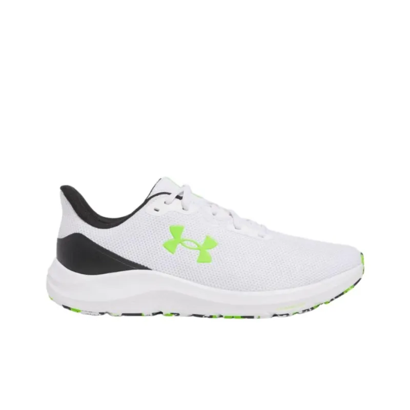 Under Armour Charged Pursuit 4 Anti Slip Wear Resistant Low Top Casual Running Shoes Men's White-1