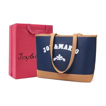 Joy&Mario Synthetic Leather Shoulder Bag Women's Brown Blue/Gray Black