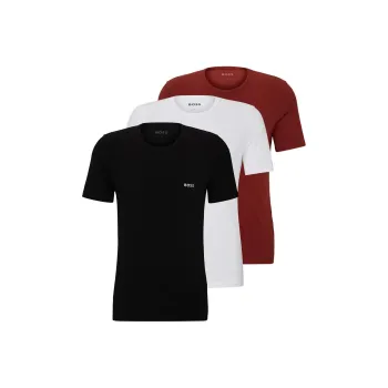 HUGO BOSS Three Pack Of Underwear T Shirts In Cotton Jersey T Shirt Men's 3 Pack