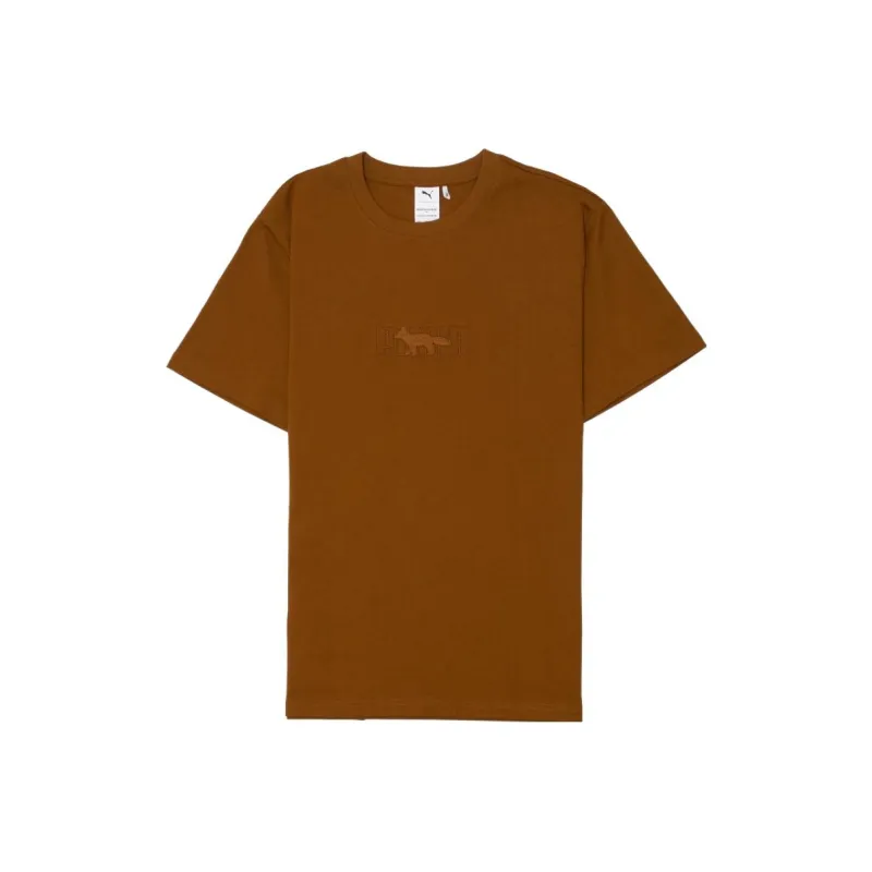 Maison Kitsune X PUMA T-Shirts Unisex Brown-0
