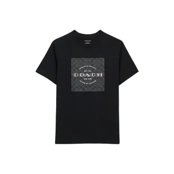 COACH T Shirts Men Black
