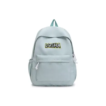 Deli Bear Nylon Backpack Unisex Green/Red/Blue/Yellow/Black/Light Gray