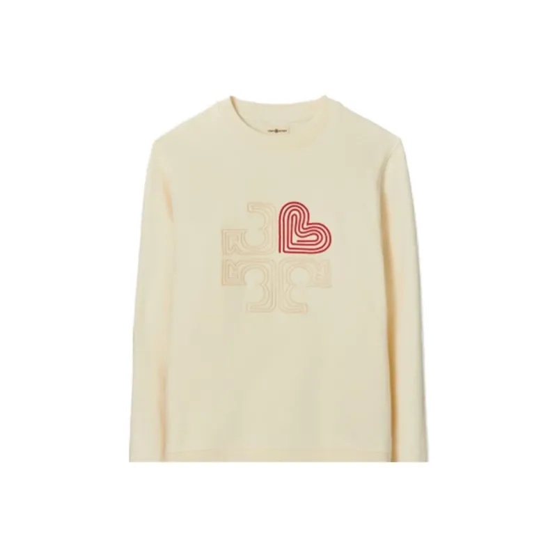 TORY BURCH Sweatshirts Women's Cream White-1