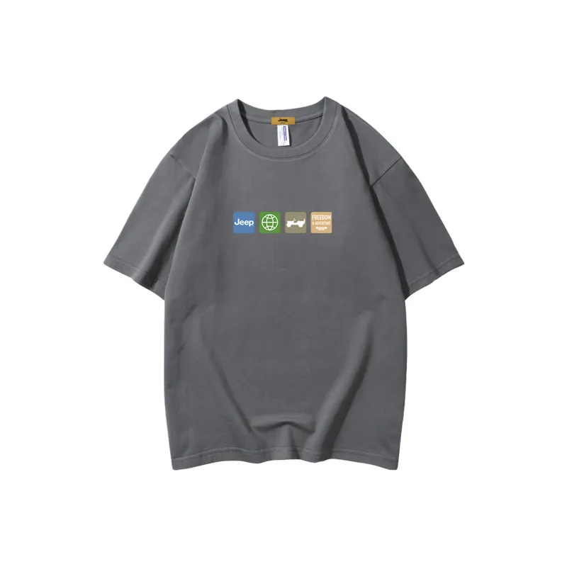 Jeep Drop Shoulder Sleeve T Shirt Unisex-14
