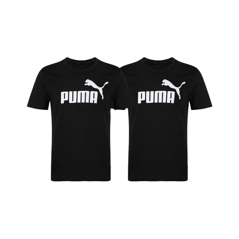 PUMA T Shirt Men's 2 Pack Black-0