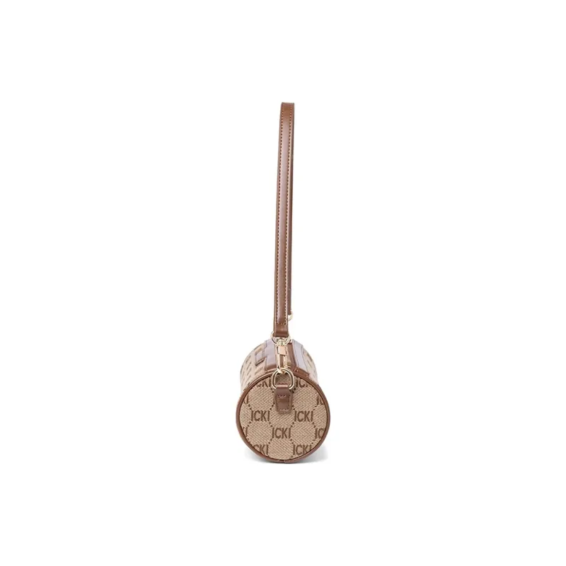 CLEVER& KETCH PU Cylinder Bag Underarm Crossbody Bag Shoulder Bag Regular Women's Coffee-2