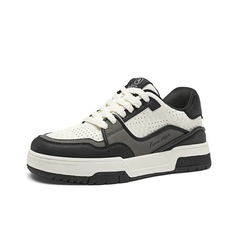 AOKANG Air Force One Series Anti Slip And Wear Resistant Lightweight Height Increasing Low Top Skateboard Shoes Men's-1