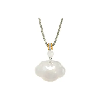 ZUIWENGLANGYASHANWENCHUANG Chalcedony Jade Necklaces Women's